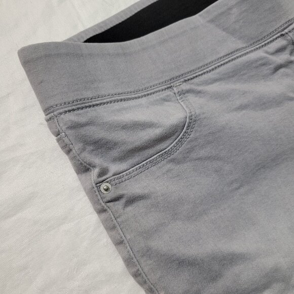 Old Navy Rockstar Mid Rise 14 Jeans Gray Pull on cozy grunge edgy Women classic - Picture 5 of 11